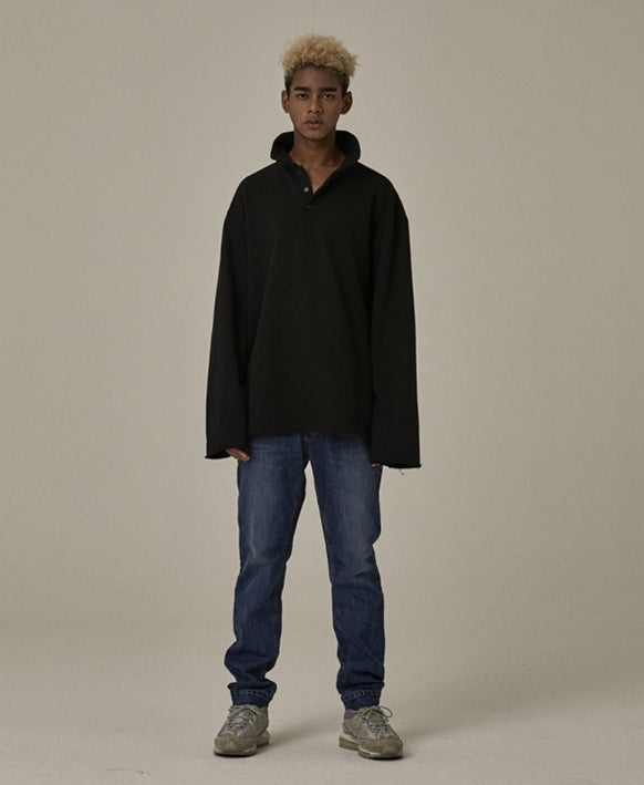 オベルー(OVERR) 18FW RUGBY BLACK SWEATSHIRTS