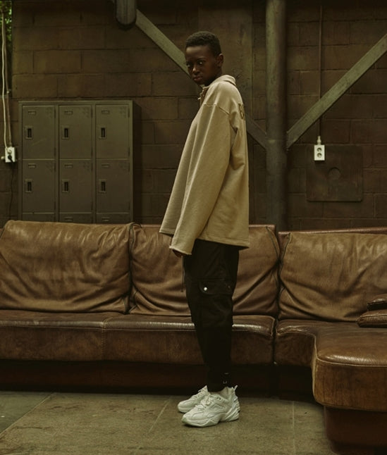 オベルー(OVERR) 18FW RUGBY BEIGE SWEATSHIRTS