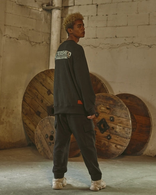 オベルー(OVERR) 18FW WATERSHED BLACK SWEATSHIRTS