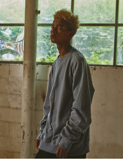 オベルー(OVERR) 18FW WATERSHED BLUE SWEATSHIRTS