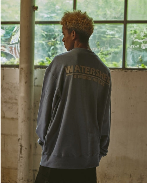 オベルー(OVERR) 18FW WATERSHED BLUE SWEATSHIRTS