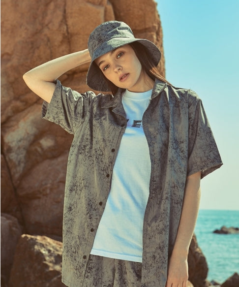 オベルー(OVERR) 18SU WATER WASHING GRAY BUCKET HAT