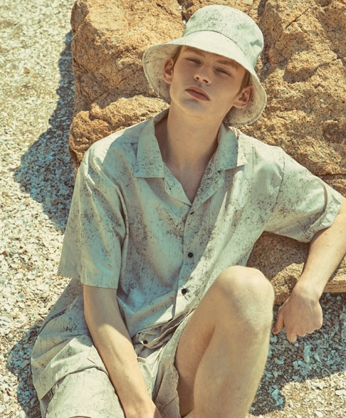 オベルー(OVERR) 18SU WATER WASHING BEIGE BUCKET HAT