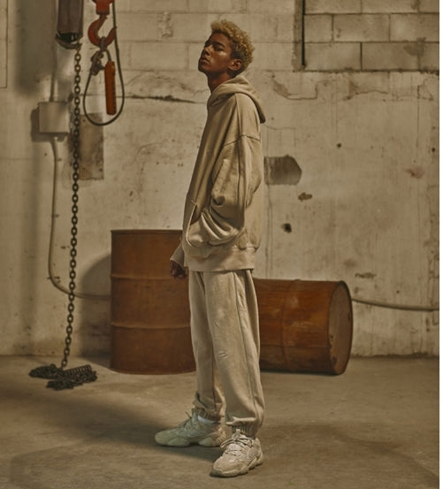 オベルー(OVERR) 18FW BEIGE SCOTCH PIPING PANTS