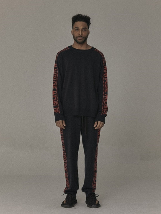 オベルー(OVERR) 17SS JAGADEU RAGLAN NAVY KNIT