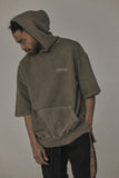 オベルー(OVERR) 17SS PIGMENT 1/2 BROWN HOODIE