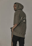 オベルー(OVERR) 17SS PIGMENT 1/2 BROWN HOODIE