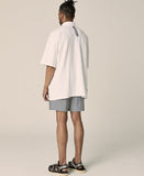 オベルー(OVERR) 17SU BASIC WHITE ZIPUP SHIRTS