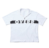 オベルー(OVERR) 17SU BASIC WHITE ZIPUP SHIRTS