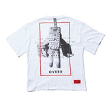 オベルー(OVERR) 17SU MOON SQUARE WHITE TEE