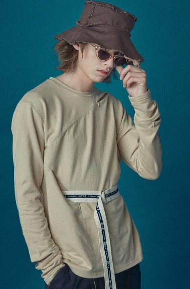 オクトーバーサード(Oct.3) OCT.3 Logo Tape Belt [Ivory]