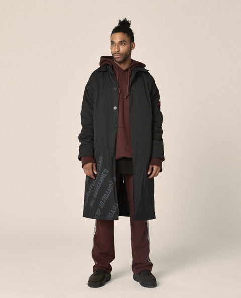 オベルー(OVERR) 17FW PRINTING BLACK COAT