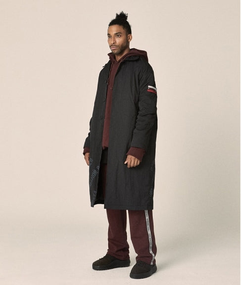 オベルー(OVERR) 17FW PRINTING BLACK COAT