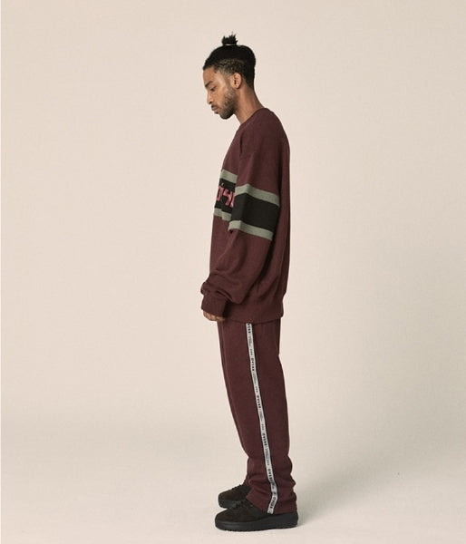 オベルー(OVERR) 17FW GEGENSATZ BURGUNDY SWEATSHIRTS