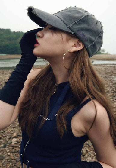 オクトーバーサード(Oct.3) Seam Damage QQ Cap (GRAY)