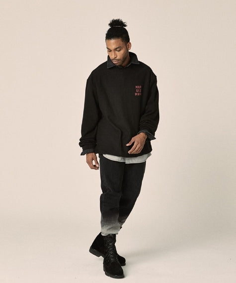 オベルー(OVERR) 17FW WASHING BLACK DENIM PANTS