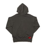 オベルー(OVERR) VELCRO PIGMENT DARKGRAY HOODIE