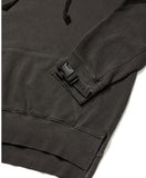 オベルー(OVERR) VELCRO PIGMENT DARKGRAY HOODIE