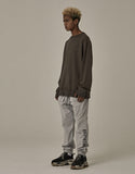 オベルー(OVERR) TRAILBLAZER DAMAGE KHAKI SWEATSHIRTS