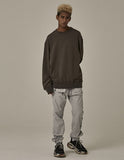 オベルー(OVERR) TRAILBLAZER DAMAGE KHAKI SWEATSHIRTS