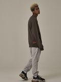 オベルー(OVERR) TRAILBLAZER DAMAGE KHAKI SWEATSHIRTS