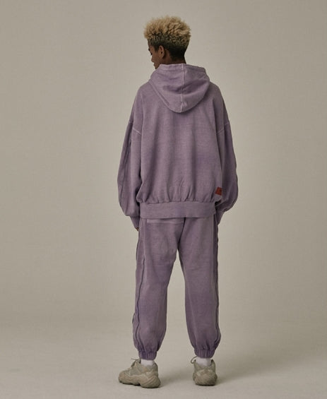 オベルー(OVERR) PIGMENT BRUSH WASHING PURPLE PANTS