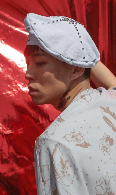 オクトーバーサード(Oct.3) Stud Pocket Beret (SKYBLUE)