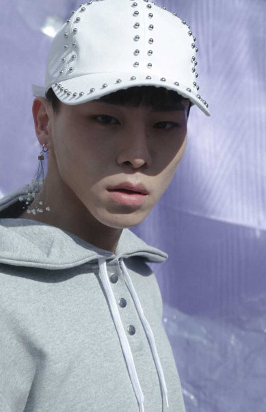 オクトーバーサード(Oct.3) Line Stud Cap (WHITE)