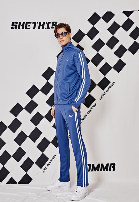 シディスコンマ(SHETHISCOMMA) BASIC TRANING PANTS (BLUE)