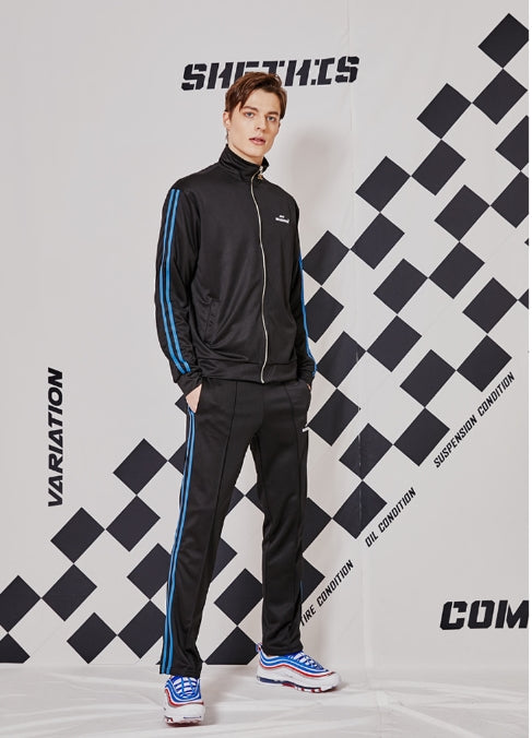 シディスコンマ(SHETHISCOMMA) FIA TRANING PANTS (BLACK)