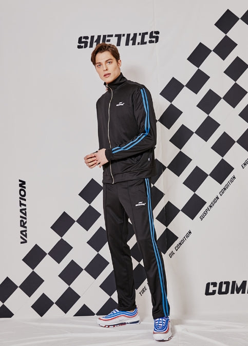 シディスコンマ(SHETHISCOMMA) FIA TRANING PANTS (BLACK)