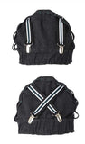 オクトーバーサード(Oct.3) Suspenders Denim Beanie [Black]