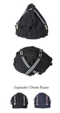 オクトーバーサード(Oct.3) Suspenders Denim Beanie [Black]