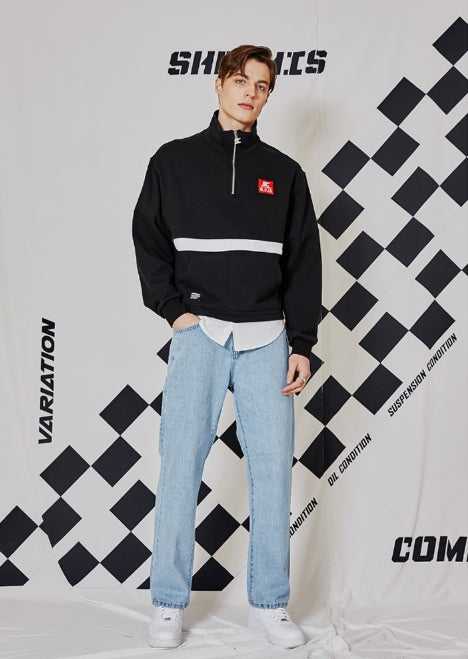 シディスコンマ(SHETHISCOMMA) SHIRTS POINT ANORAK (BLACK)