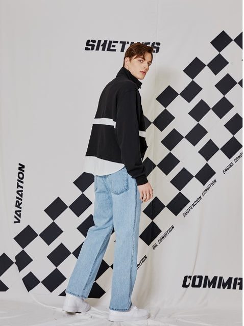 シディスコンマ(SHETHISCOMMA) SHIRTS POINT ANORAK (BLACK)