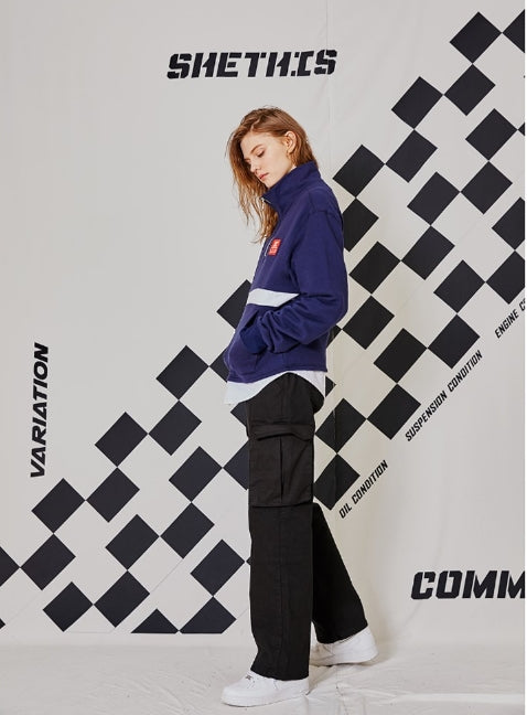 シディスコンマ(SHETHISCOMMA) SHIRTS POINT ANORAK (NAVY)