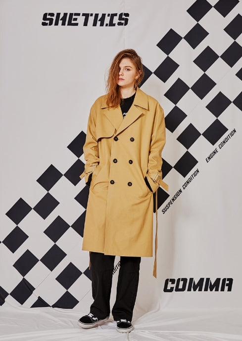シディスコンマ(SHETHISCOMMA) OVER TRENCH COAT