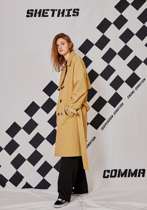 シディスコンマ(SHETHISCOMMA) OVER TRENCH COAT