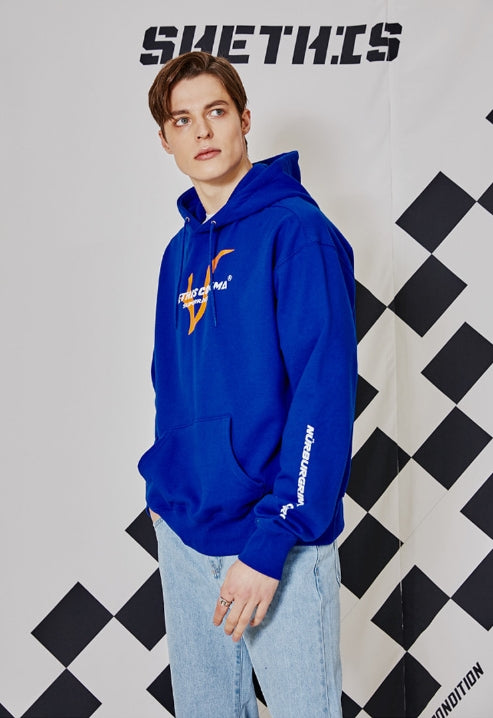 シディスコンマ(SHETHISCOMMA) SUPER RACE HOOD T (BLUE)