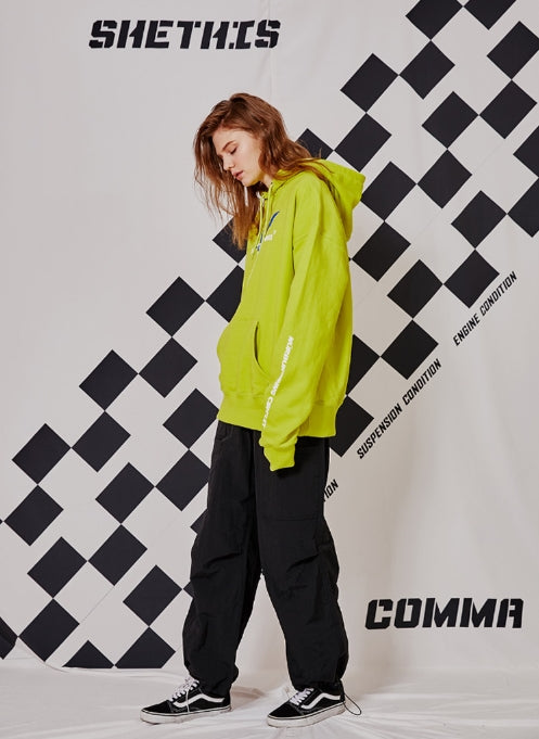 シディスコンマ(SHETHISCOMMA) SUPER RACE HOOD T (GREEN)
