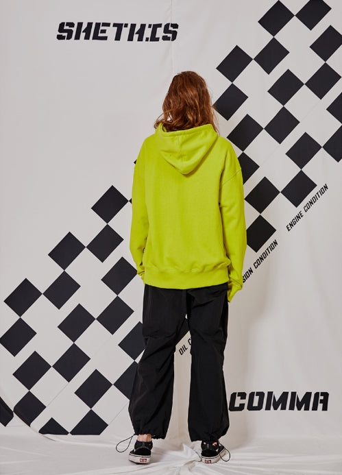 シディスコンマ(SHETHISCOMMA) SUPER RACE HOOD T (GREEN)