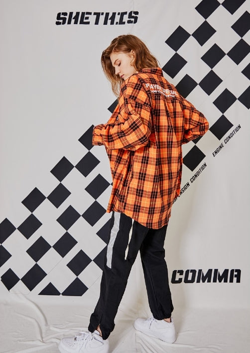 シディスコンマ(SHETHISCOMMA)CAN BE FAST SHIRTS (ORANGE)