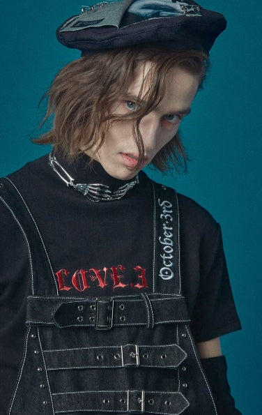 オクトーバーサード(Oct.3) Scissorhands Cutting Beret [Black]