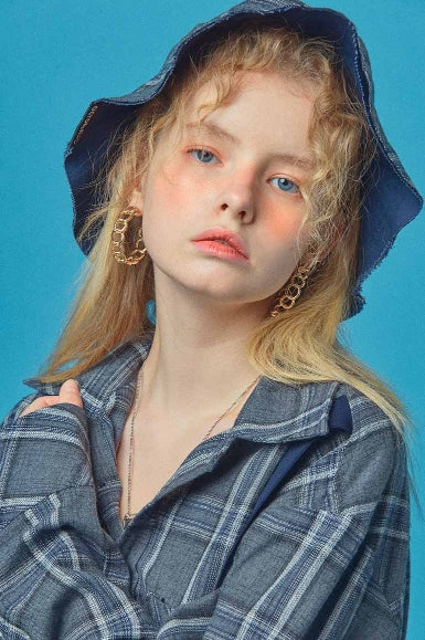 オクトーバーサード(Oct.3) Reversible Check Bucket Hat [Gray]