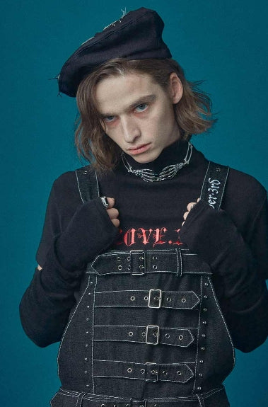 オクトーバーサード(Oct.3) Edward Suspender Pants [Denim]