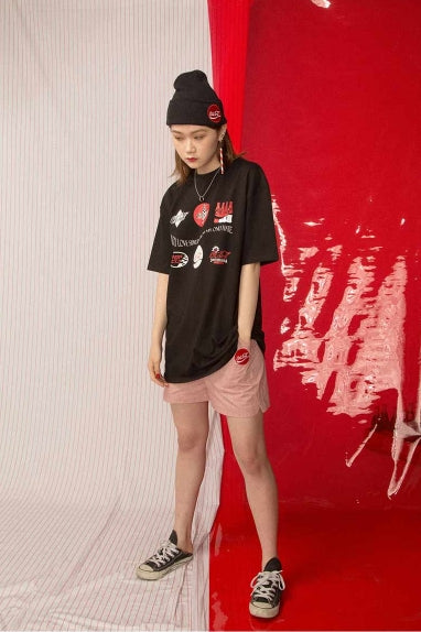 オクトーバーサード(Oct.3) Coke Logo Print T-Shirt (BLACK)