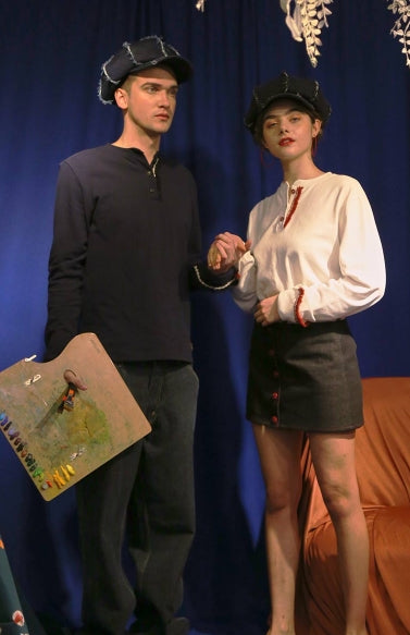 オクトーバーサード(Oct.3) Fringe Henley Neck Shirt [Navy]