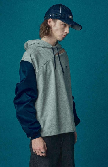 オクトーバーサード(Oct.3) MA-1 Scissorhands Hoodie [Navy]