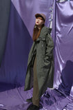 オクトーバーサード(Oct.3) OCT.3 Long Hood Rain Coat (Khaki)