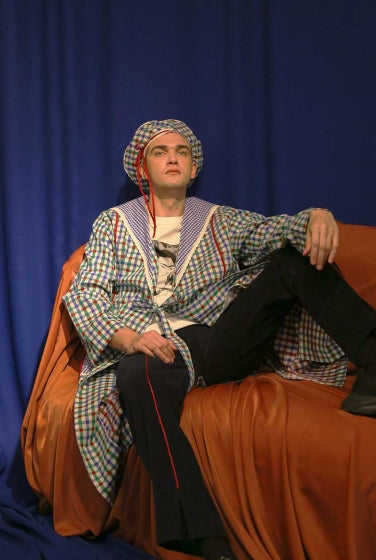 オクトーバーサード(Oct.3) Vivid Check Frida Robe [Blue]